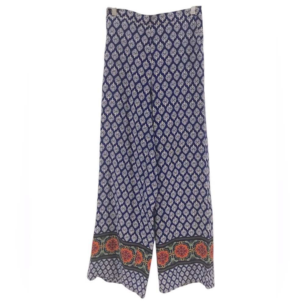 LOVE TREE HAPPENS Boho All-Over Print Wide Leg Pants